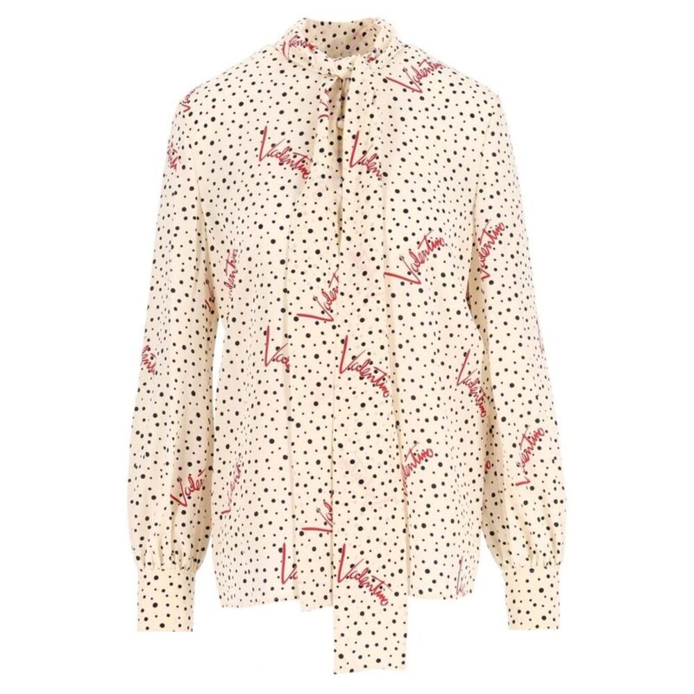 Valentino Garavani Women Plusdepois Bubble Crepe De Chine Shirt